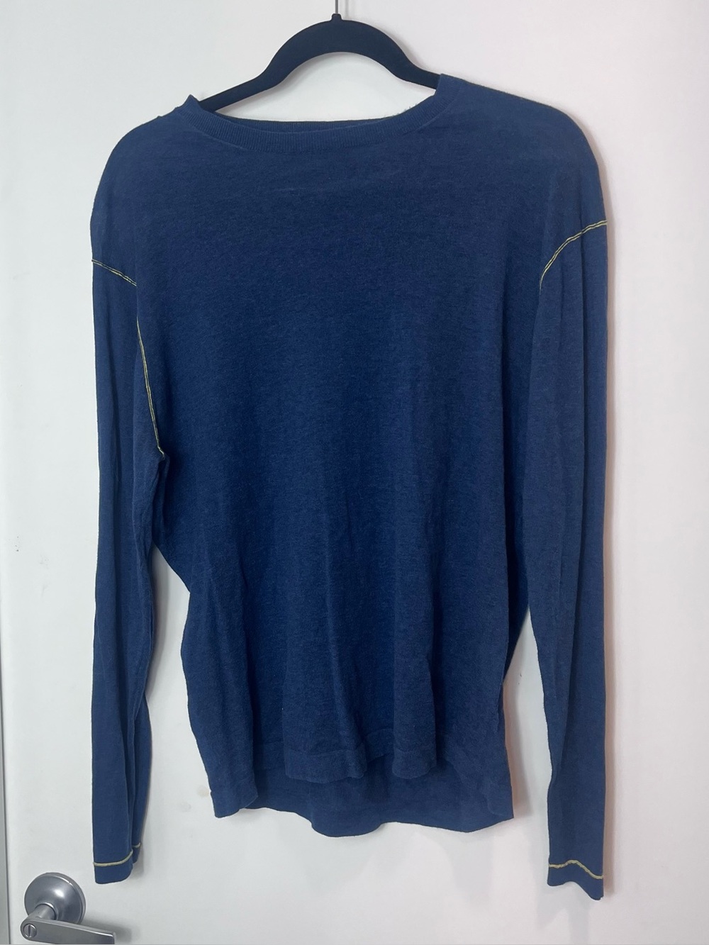 Tommy Bahama Island‎ Soft Blue Lightweight Long Sleeve Top Large Cotton
